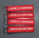 H.P.R. Cert Level Remove Before Flight Flags