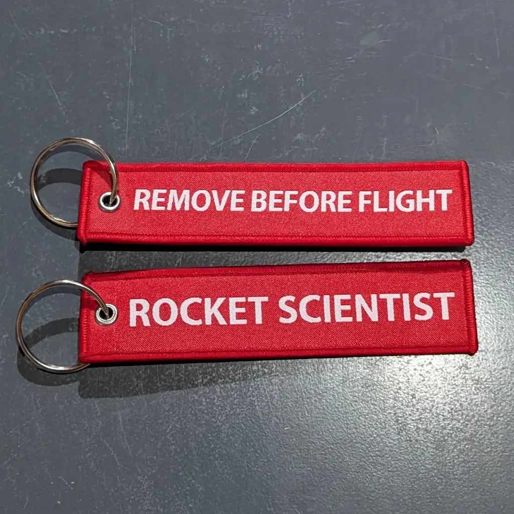 Rocket Scientist Remove Before Flight Flag