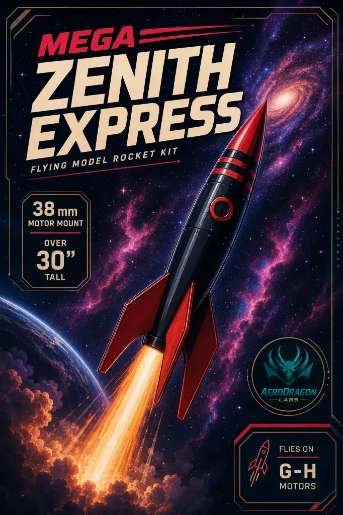 Mega Zenith Express Model Rocket Kit