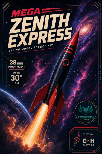 Mega Zenith Express Model Rocket Kit